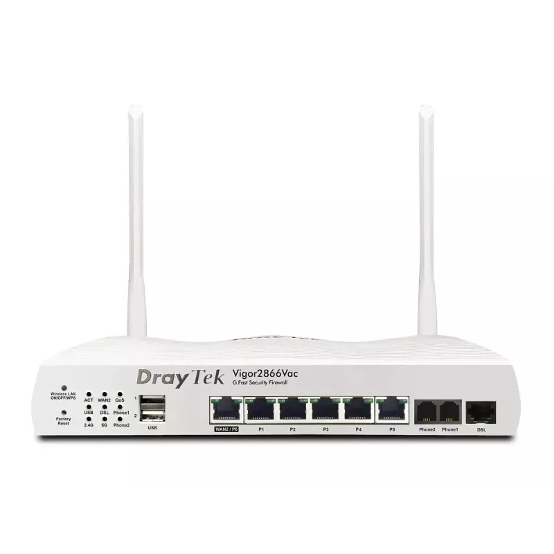 Galda maršrutētājs DrayTek Vigor 2866AX Divjoslu Wi-Fi 6