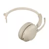 Jabra Evolve2 65 USB-C UC uzlādes statīvs Mono - bēšs, bezvadu, birojam/zvanu centram, 20 - 20000 Hz, 99.2 g, austiņas, bēšs