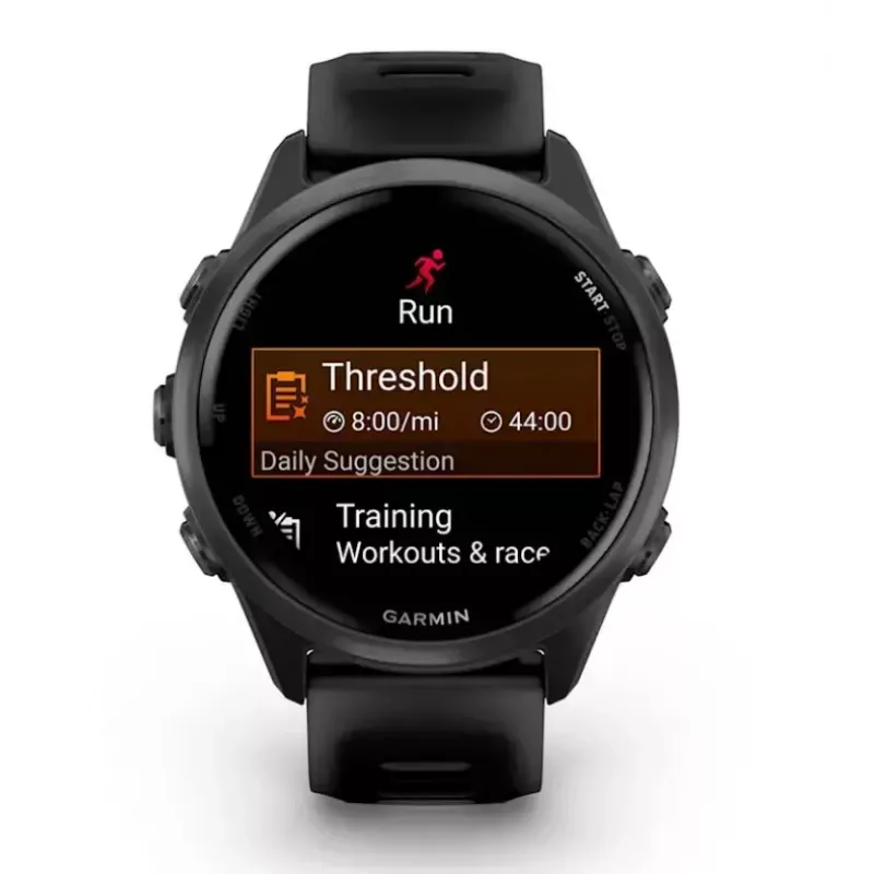 Viedpulkstenis GARMIN Forerunner 570 42 mm AMOLED 1.2 collas 390×390 skārienekrāns Wi‑Fi GPS Melns