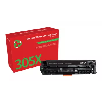 Xerox Everyday™ Black Remanufactured Toner HP 305X (CE410X) saderīgs, augstas ietilpības