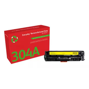 Tonera kasetne Xerox Everyday HP 304A CC532A 2000 lpp Dzeltens