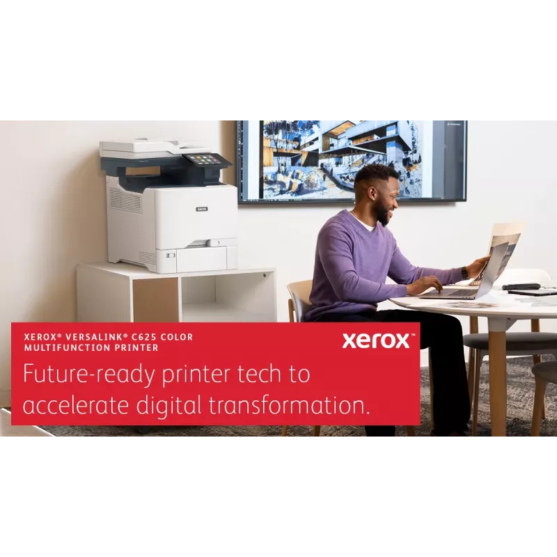 Xerox VersaLink C625 A4 50ppm Duplekss Drukāt/Kopēt/Skenēt/Fakss PS3 PCL5e/6 2 Paplātes 650 Lapas