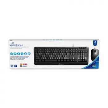MediaRange MROS108 tastatūra un pele komplektā, vadu, QWERTZ