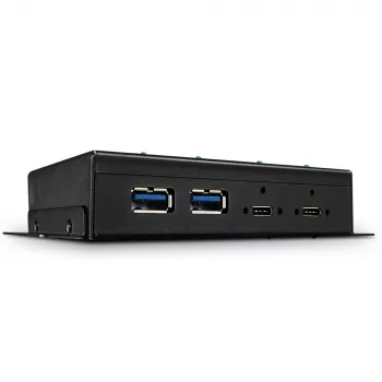 USB centrmezgls Lindy 4 Port USB 3.2 Gen 2 Type C Metāla