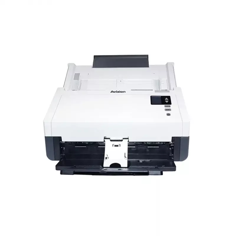 ADF skeneris Avision AD345GN — A4, 1200 x 1200 DPI, duplekss, 100-lapu ADF, CIS, balts