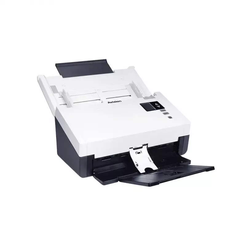 ADF skeneris Avision AD345GN — A4, 1200 x 1200 DPI, duplekss, 100-lapu ADF, CIS, balts