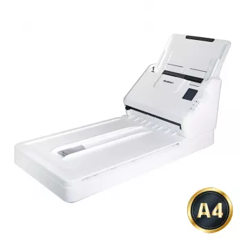 Avision AD340GFN plakanvirsmas un ADF skeneris, 1200 x 1200 DPI, A4, 50 lapu ADF, duplekss, balts