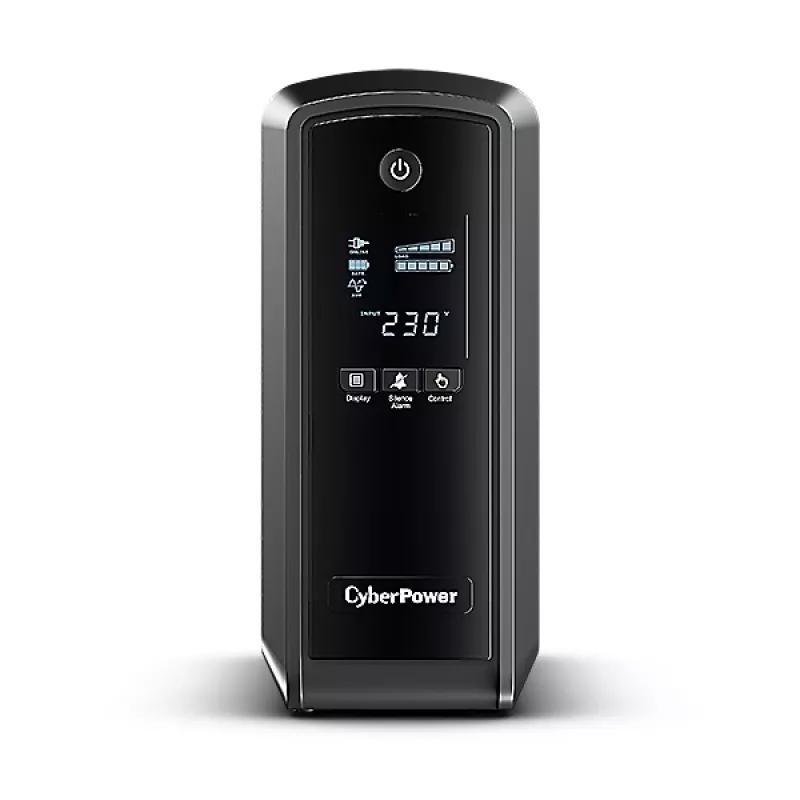 Nepārtrauktās barošanas avots CyberPower CP550EPFCLCD, līnij-interaktīvais, 0.55 kVA, 350 W, 6 kontaktligzdas