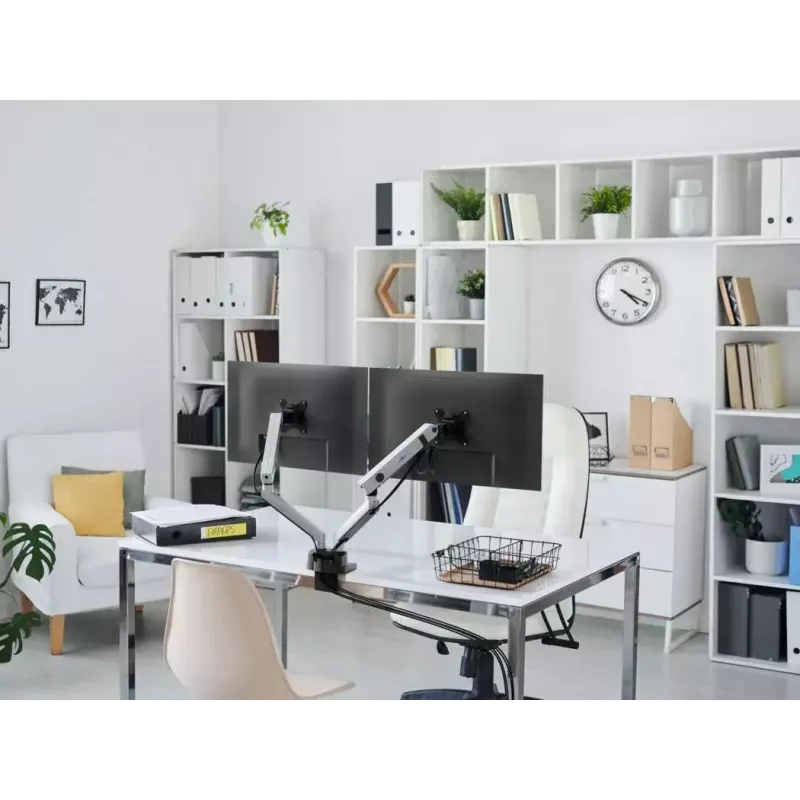 Sienas stiprinājums monitoram Durable 509723, sudrabs, 81.3 cm, skava, 8 kg