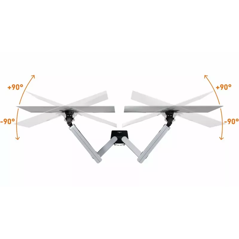 Sienas stiprinājums monitoram Durable 509723, sudrabs, 81.3 cm, skava, 8 kg