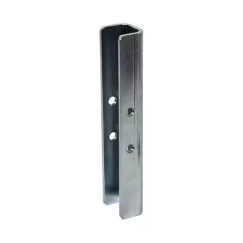 Iekšējais stabu savienotājs B-TECH SYSTEM 2 Ø50mm stabiem, tērauds cinka pārklājums, 30×40×200mm