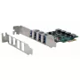 EXSYS EX-11194 4 portu USB 3.2 Gen 1 PCIe karte ar pašbarošanu 3A Renesas