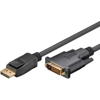 Goobay DisplayPort/DVI-D adaptera kabelis 1.2 apzeltīts 1 m