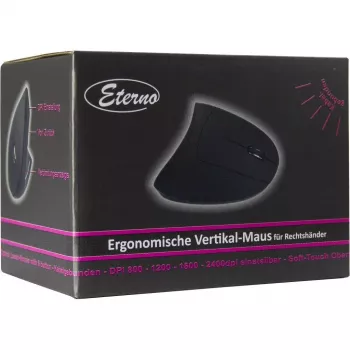 Inter-Tech KM-206WR vertikālā optiskā pele USB Type-A 2400 DPI
