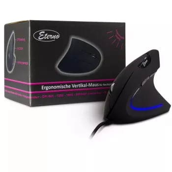 Inter-Tech KM-206WR vertikālā optiskā pele USB Type-A 2400 DPI