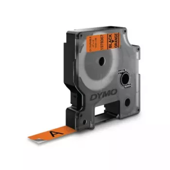 DYMO Authentic D1 Durable lente | Melns uz oranža | 12 mm x 3 m | Izturīga vinila lente LabelManager marķētājiem