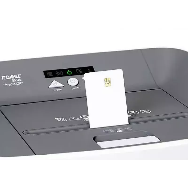 Papīru smalcinātājs Dahle ShredMATIC 300 Micro-cut 22 cm Balts