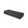 ICY BOX DockingStation 17-in-1, seši video izvadi, vadu, USB 3.2 Gen 2 (3.1 Gen 2) Type-C, 140 W, 3.5 mm, 10/100/1000/2500 Mbit/s, Melns