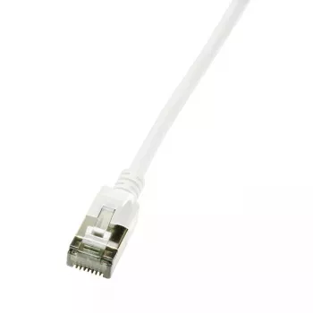 Tīkla kabelis LogiLink CQ9011S RJ-45 Cat6a 0,3 m Balts