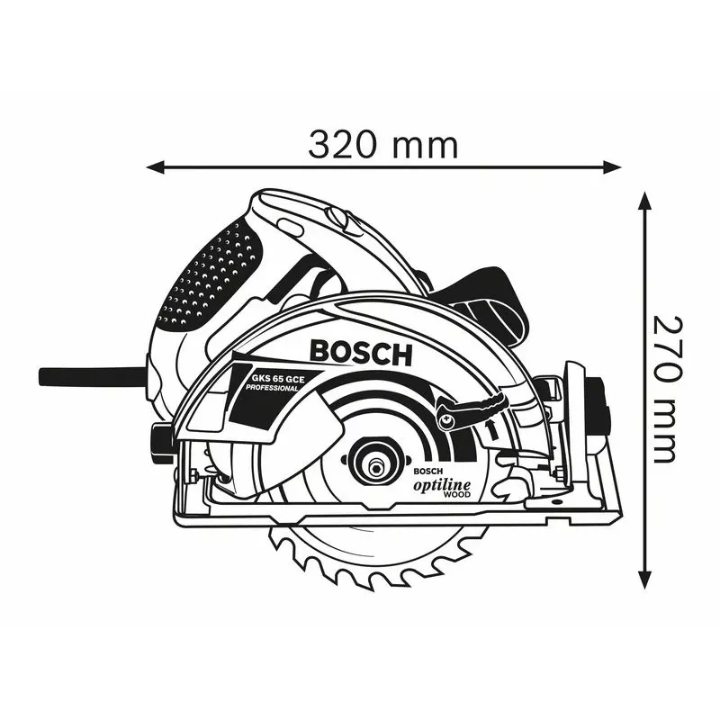 Bosch 0 601 668 900 rokas ripzāģis 19 cm 5000 RPM 1800 W