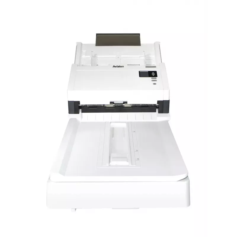 Avision ADF skeneris AD345GFWN — A4, 1200 x 1200 DPI, CIS, 100-lpp. ADF, duplekss, balts