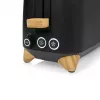 Princess 142361 Toaster Pure 2 šķēles 1000 W Melns Sudrabs Bambuss