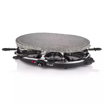 Princess 162720 Raclette ar 8 pannām un akmens grila plāksni 1200 W