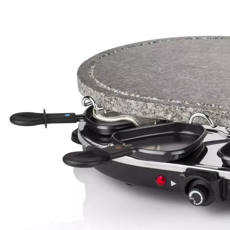 Princess 162720 Raclette ar 8 pannām un akmens grila plāksni 1200 W