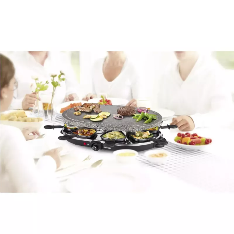 Princess 162720 Raclette ar 8 pannām un akmens grila plāksni 1200 W