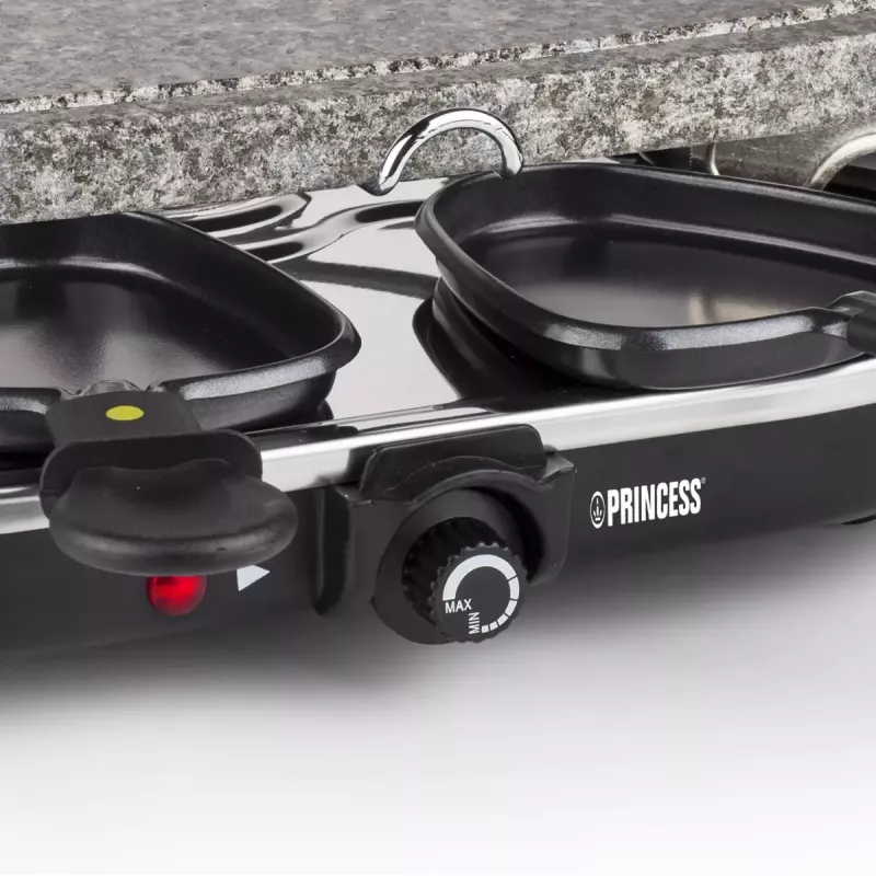 Princess 162720 Raclette ar 8 pannām un akmens grila plāksni 1200 W