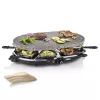 Princess 162720 Raclette ar 8 pannām un akmens grila plāksni 1200 W