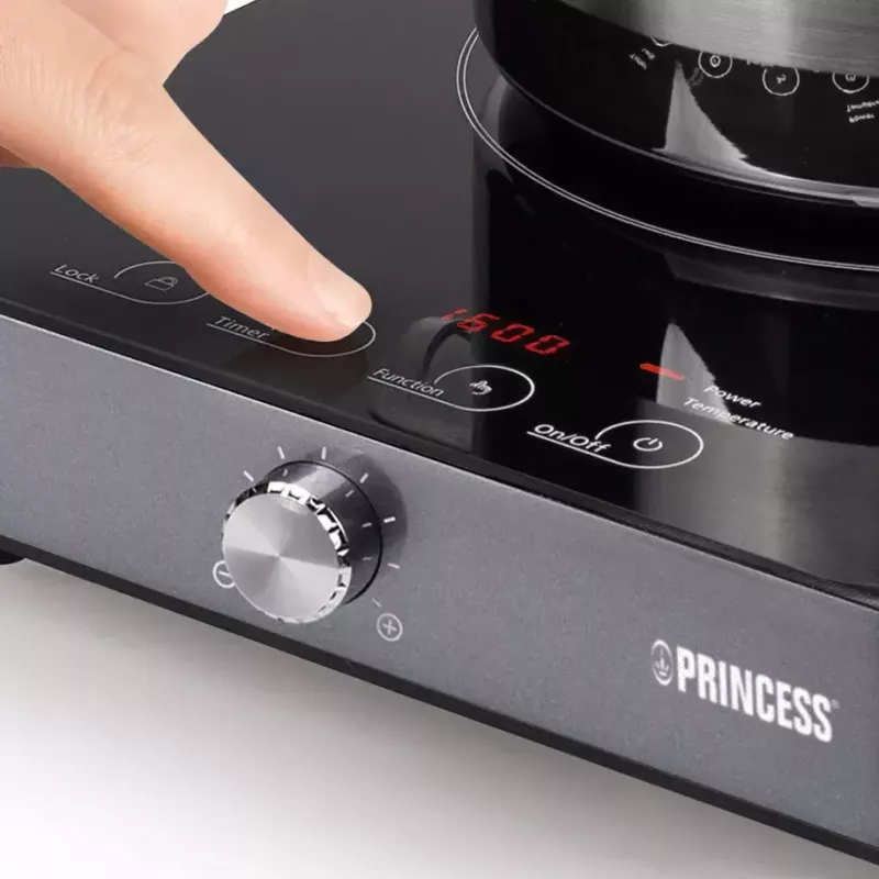 Indukcijas plīts Princess 303010, 1 zona, rotācijas un skārienvadība