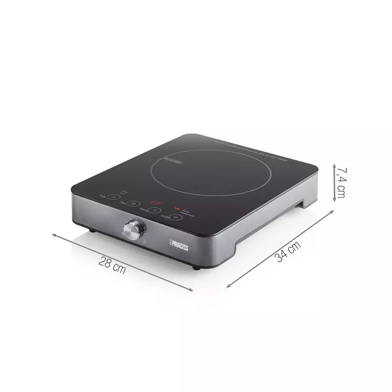 Indukcijas plīts Princess 303010, 1 zona, rotācijas un skārienvadība
