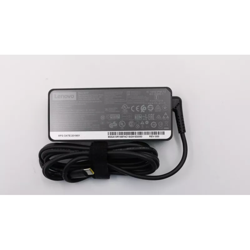 Lenovo 02DL128 barošanas adapteris / invertors iekštelpām 65 W Melns