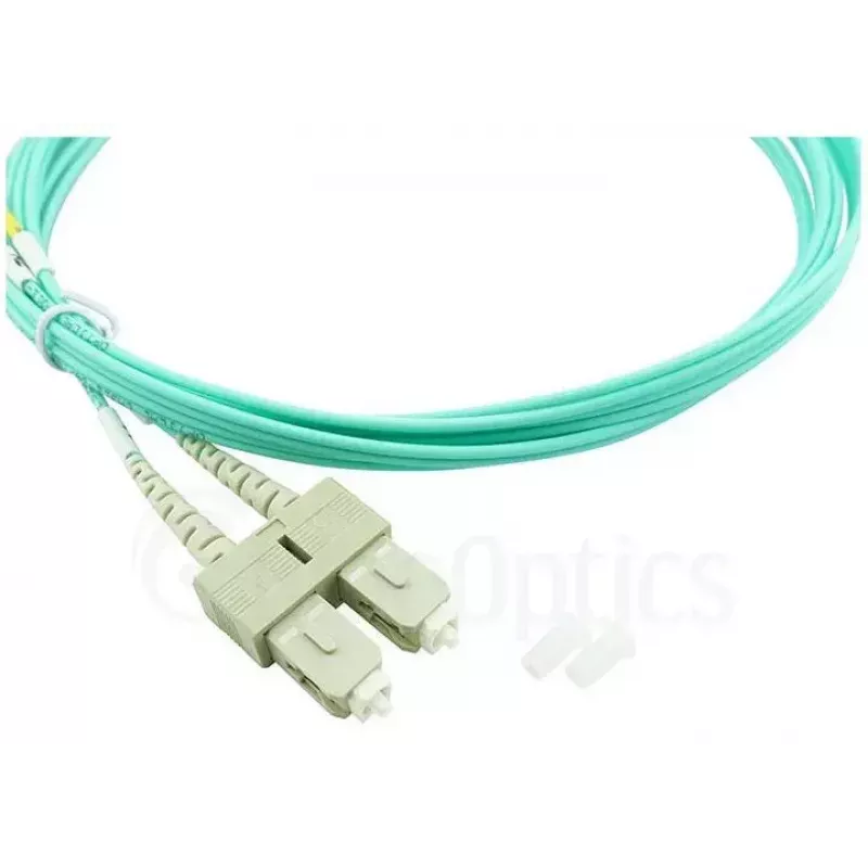 BlueOptics 055702K512000050M-BO Duplex optiskās šķiedras savienojuma kabelis, LC/UPC uz SC/UPC, OM3 50/125 µm, 50 m, bēšā krāsā