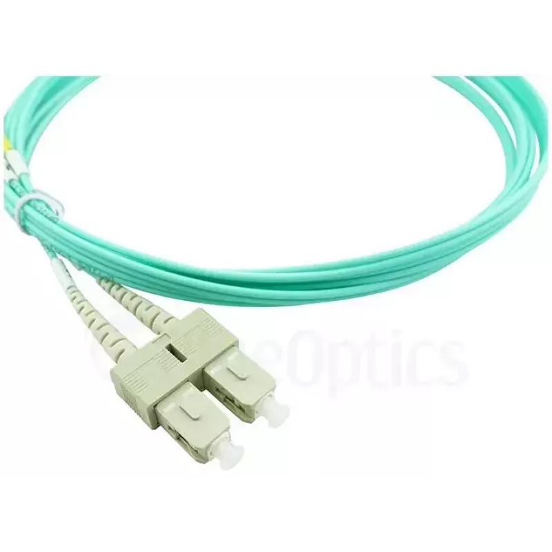 BlueOptics 055702K512000050M-BO Duplex optiskās šķiedras savienojuma kabelis, LC/UPC uz SC/UPC, OM3 50/125 µm, 50 m, bēšā krāsā