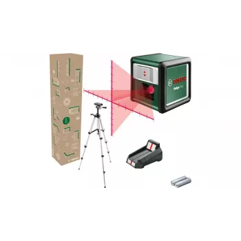 Līnijas/punkta līmeņrādis Bosch Quigo Plus, maksimālais diapazons 12 m, pašizlīdzināšanās ±4°
