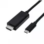 USB Type-C uz HDMI kabelis ROLINE 11045843 5m Melns