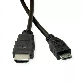 HDMI kabelis ROLINE 11445580 2m HDMI Type A vīrišķais HDMI Type C vīrišķais