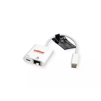 Dzimuma pārveidotājs ROLINE 12.02.1100 USB 3.2 Gen 2 Type C RJ-45 Balts