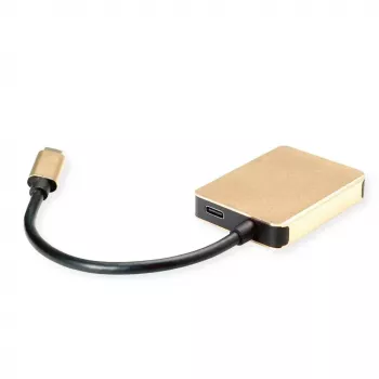 ROLINE 12.02.1120 Laptop Doks – USB-C pieslēgvieta ar HDMI, USB-A un PD