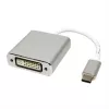 Video kabeļa adapteris ROLINE 12.03.3205 USB Type-C uz DVI-D 0,1m