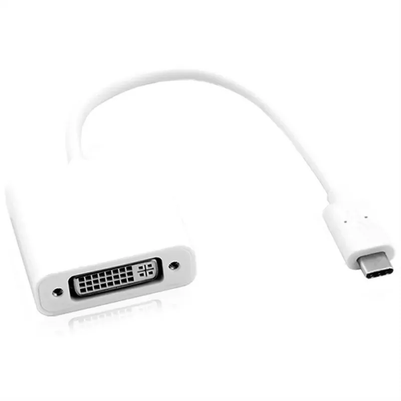 Video kabeļa adapteris ROLINE 12.03.3205 USB Type-C uz DVI-D 0,1m