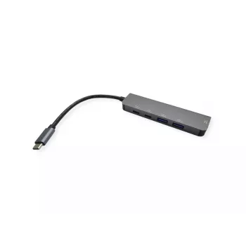 VALUE 12.99.1137 Klēpjdatora dokstacija, vadu USB 3.2 Gen 1 Type-C, melna/pelēka