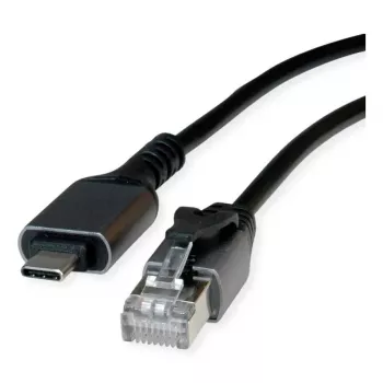 Tīkla kabelis VALUE 12.99.1169-10 RJ-45 USB Type-C 5m Melns