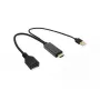 VALUE 12.99.3146 Video kabeļa adapteris 0,3 m HDMI Type A — DisplayPort melns