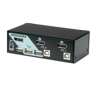 KVM Slēdzis ROLINE 1 Lietotājs 2 Datori DisplayPort ar USB HUB
