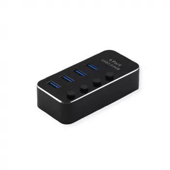 USB centrmezgls ROLINE 14.02.5056 USB 3.2 Gen 1 Type-A 5120 Mbit/s Melns