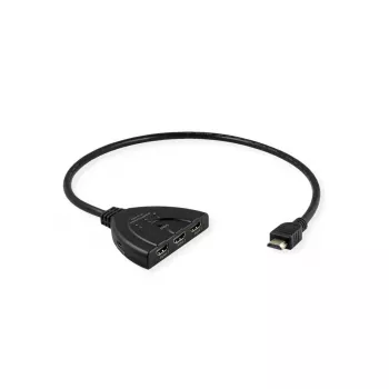 VALUE HDMI video slēdzis 14.99.3567, 3 ieejas, 4K@60Hz, melns