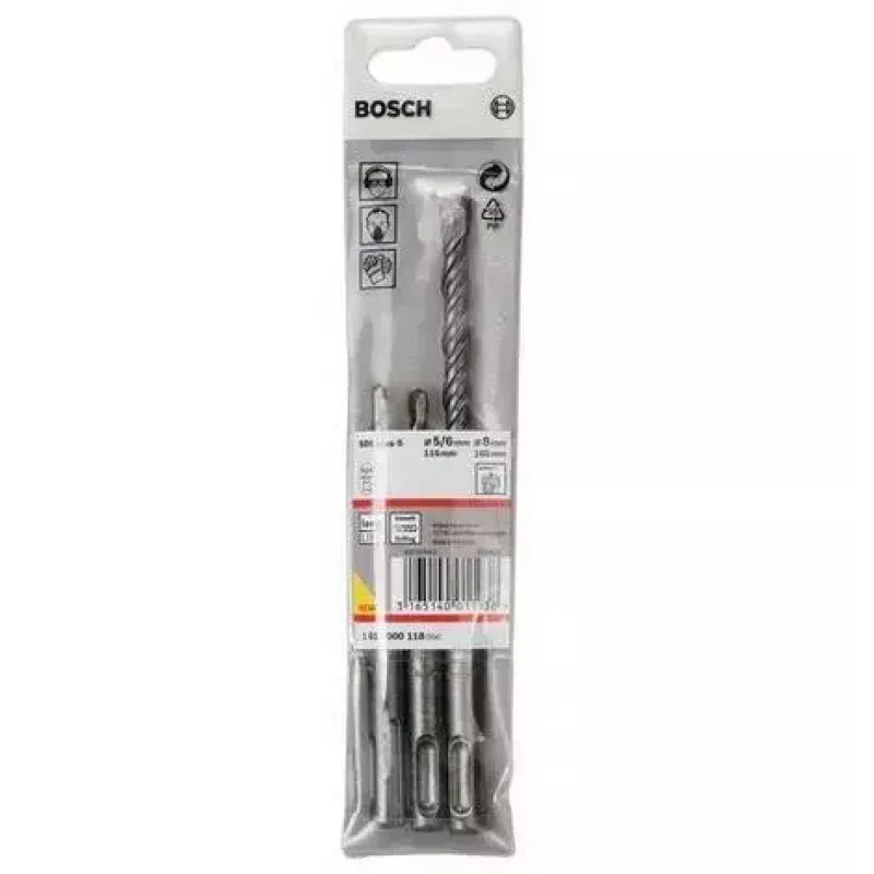 Urbju komplekts Bosch 1 617 000 118 3 gab. SDS Plus 5.0mm 6.0mm 8.0mm